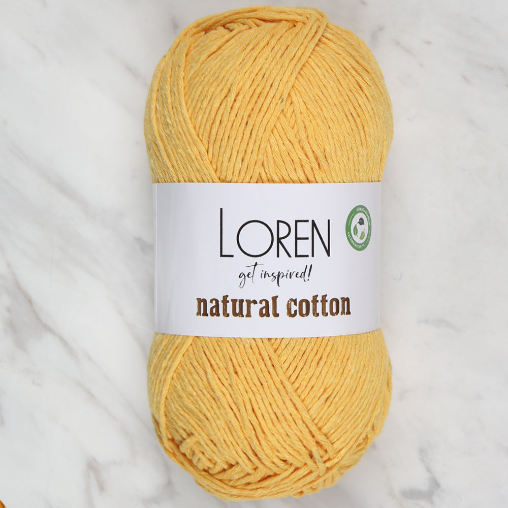 Loren Natural Cotton Yarn, Mustard - R002