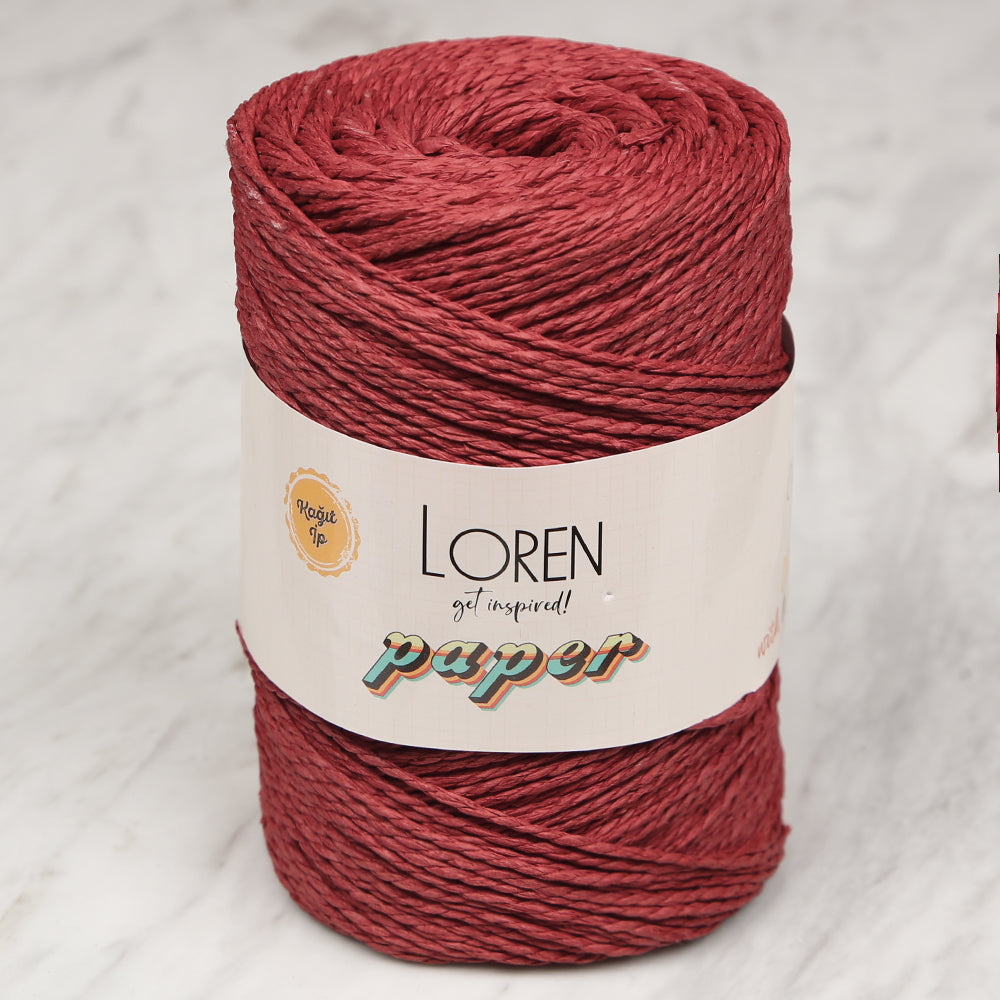 Loren Paper Yarn, Claret Red - RH06