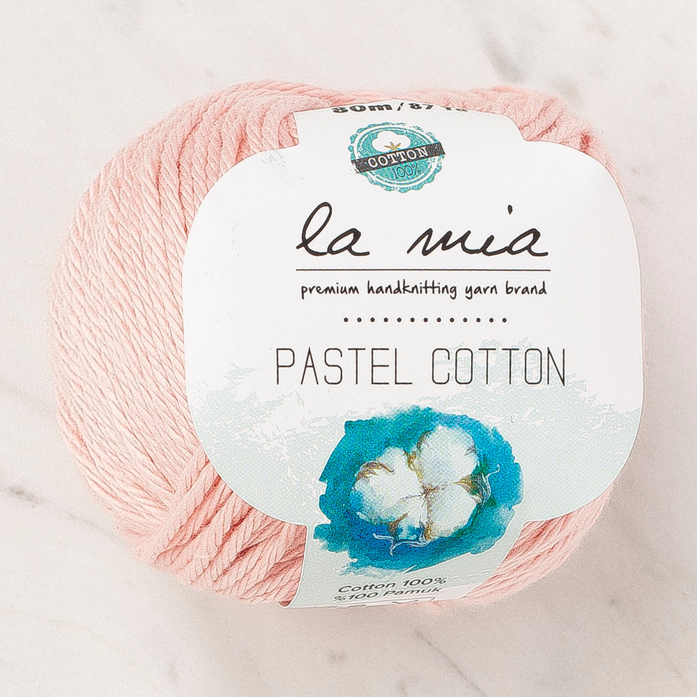 La Mia Pastel 100% Cotton Yarn, Blush Pink - L185