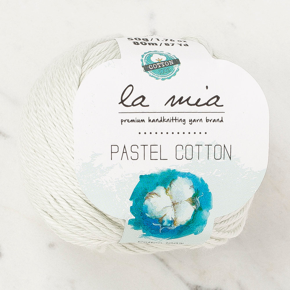 La Mia Pastel 100% Cotton Yarn, Light Green - L176