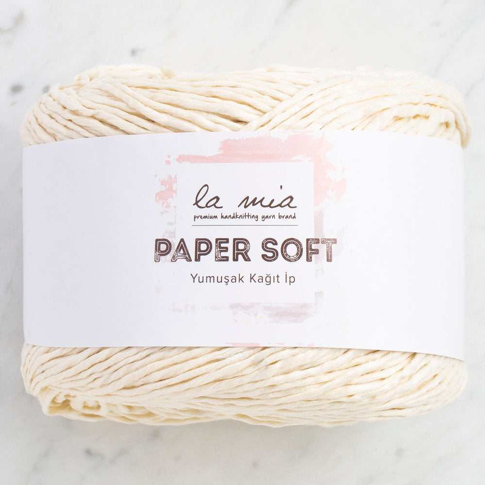 La Mia Paper Soft Yarn, Cream - L155