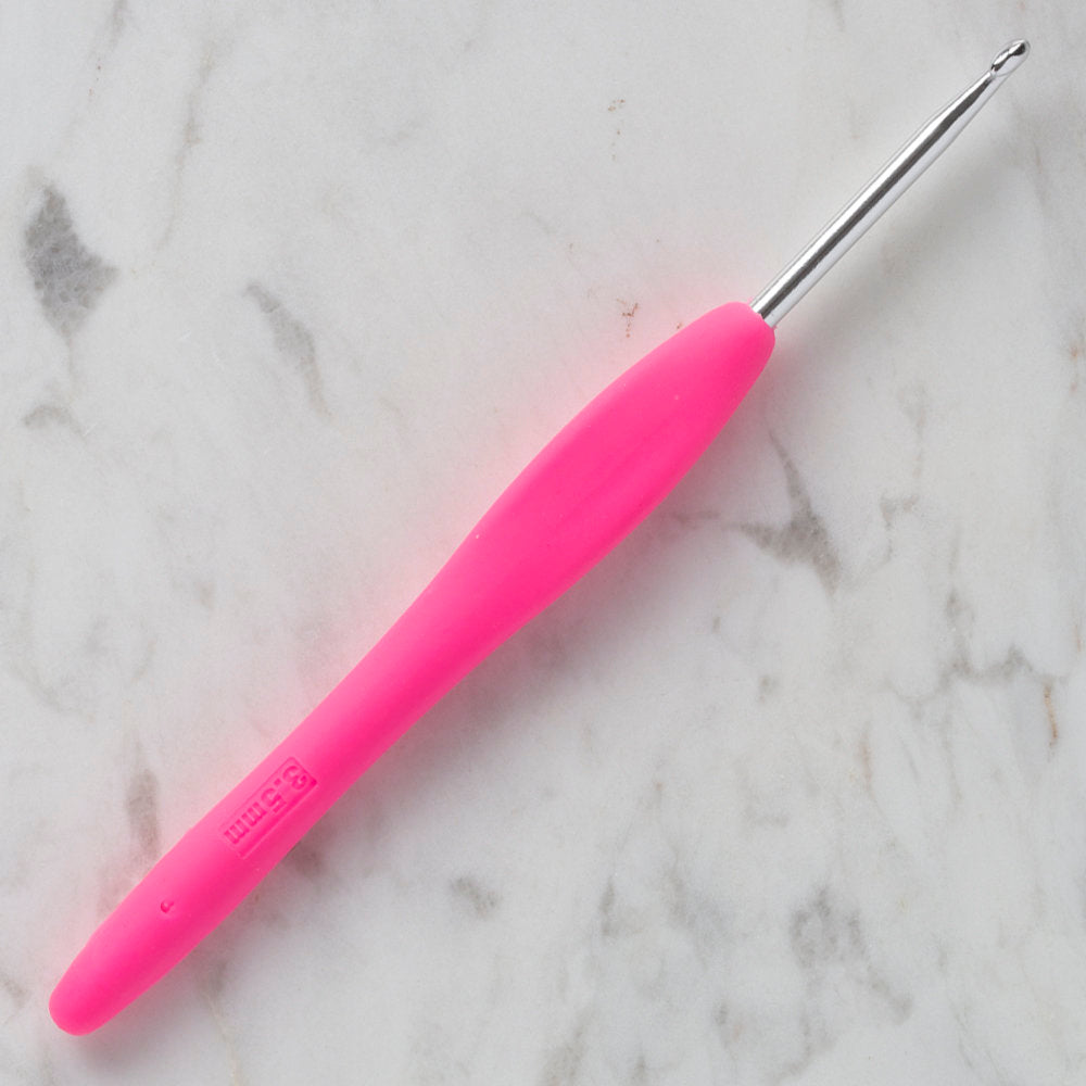 Loren 3.5 mm Soft Handled Crochet Hook, Pink