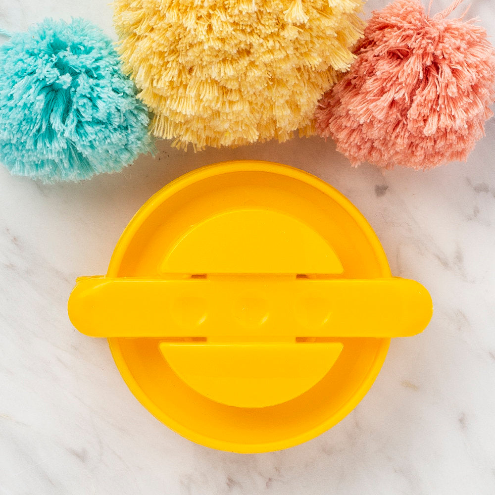 Loren Pom-Pom Maker, Large - Yellow