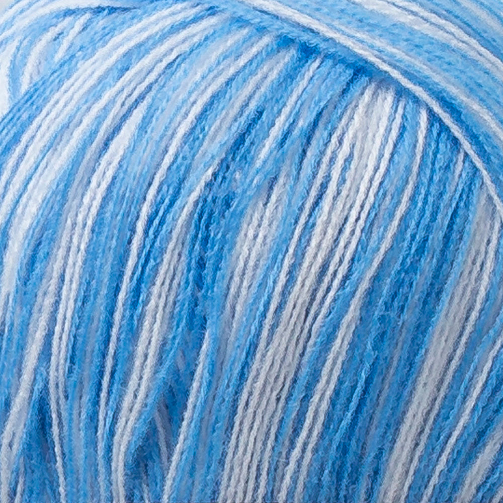 La Mia Magic Trio 3 Skein Set Yarn, White-Blue - LM012