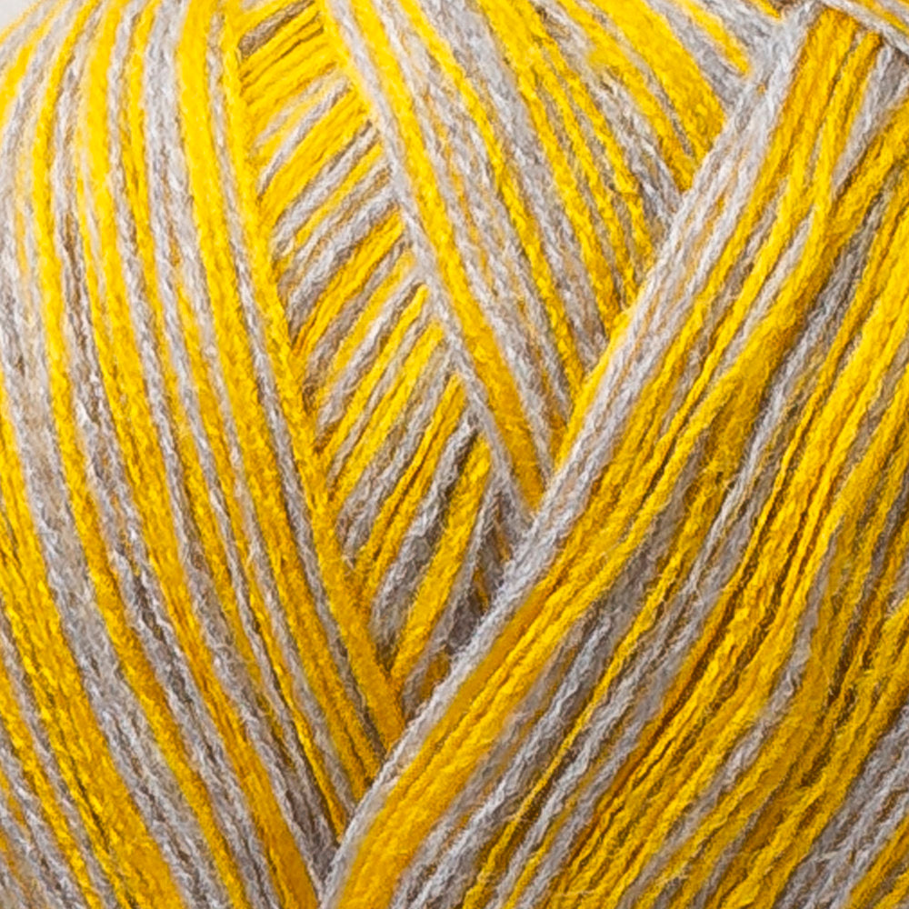 La Mia Magic Trio 3 Skein Set Yarn, Grey-Yellow - LM014