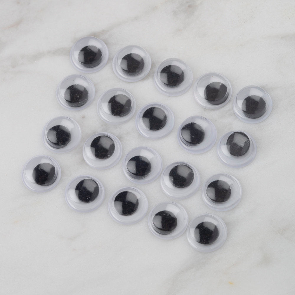 Loren 8 mm 20 Pcs Moving Googly Eyes