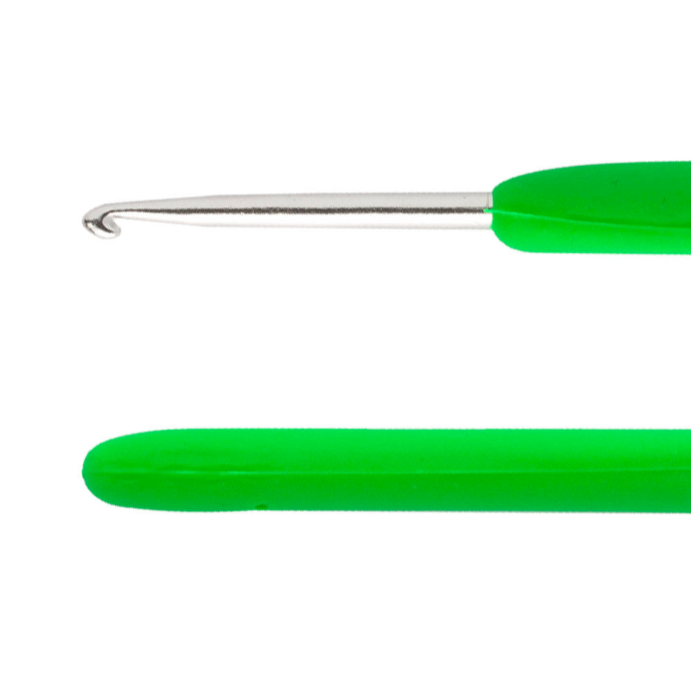 Loren 2.5 mm Soft Handled Crochet Hook, Green