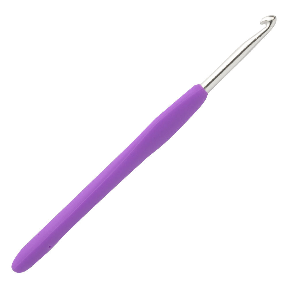 Loren 4.5 mm Soft Handled Crochet Hook, Purple