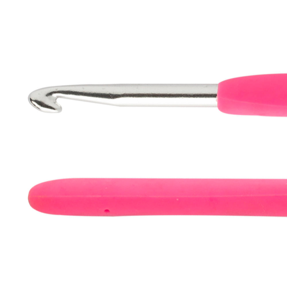 Loren 5 mm Soft Handled Crochet Hook, Pink