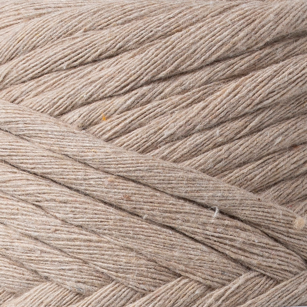 La Mia Boho Cotton Macrame Cord, Light Beige - L049