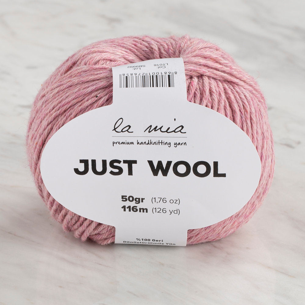 La Mia Just Wool Yarn, Pink - LT016