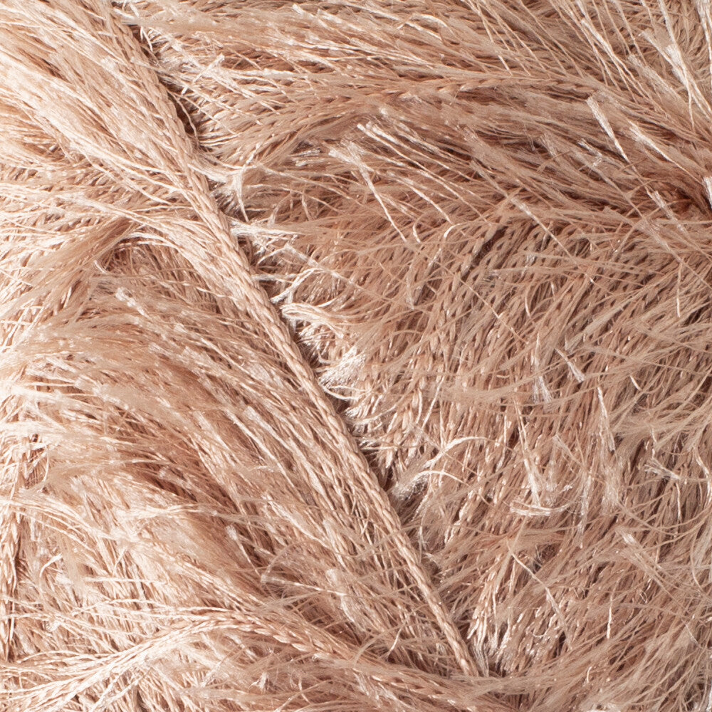 Loren Furry Knitting Yarn, Beige - RF053