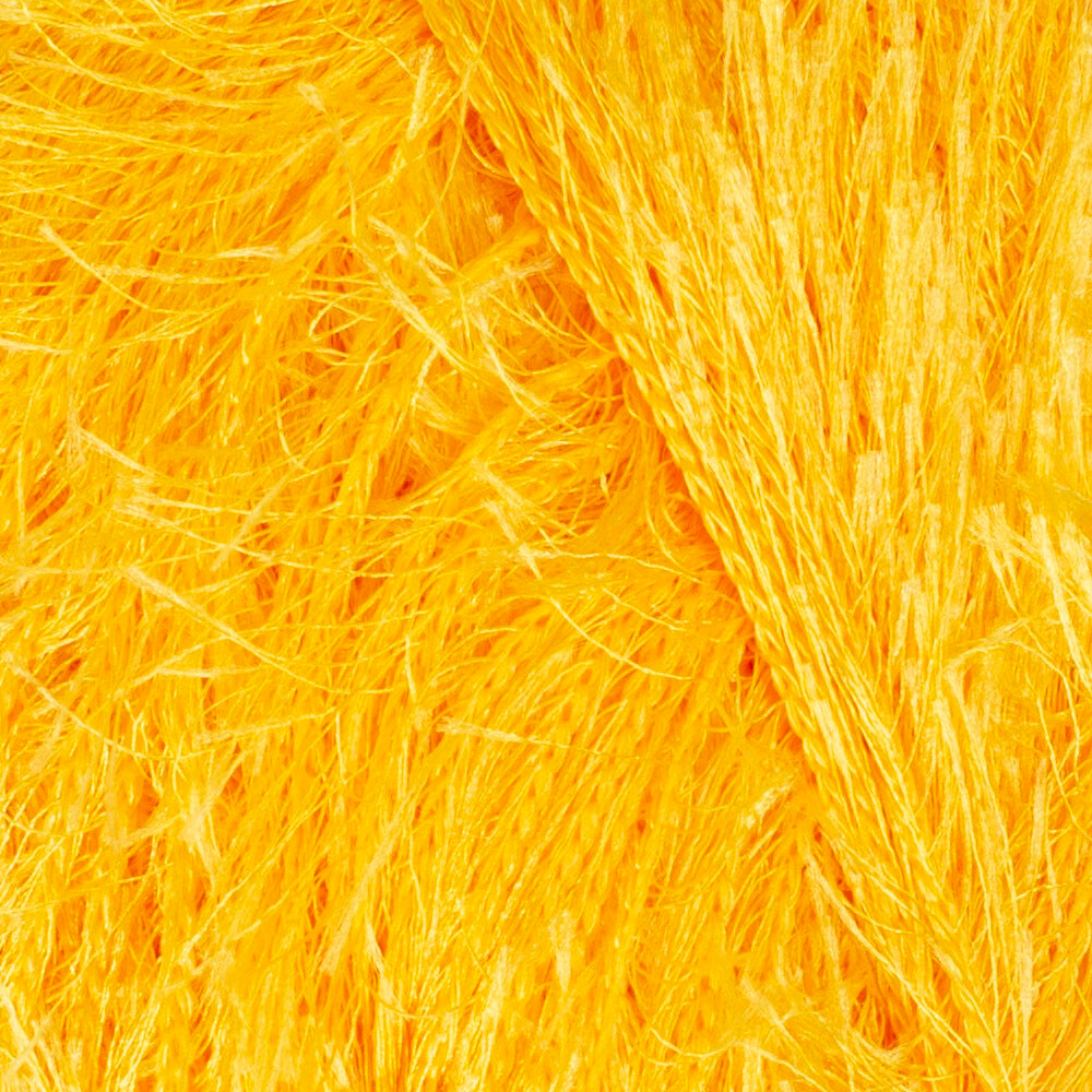 Loren Furry Knitting Yarn, Mustard - RF075