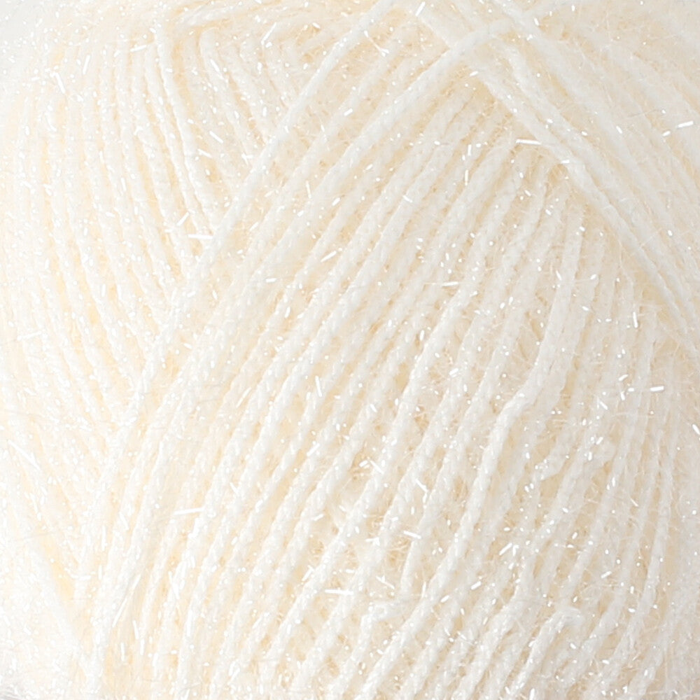Loren Silver Knitting Yarn, White - RS0064