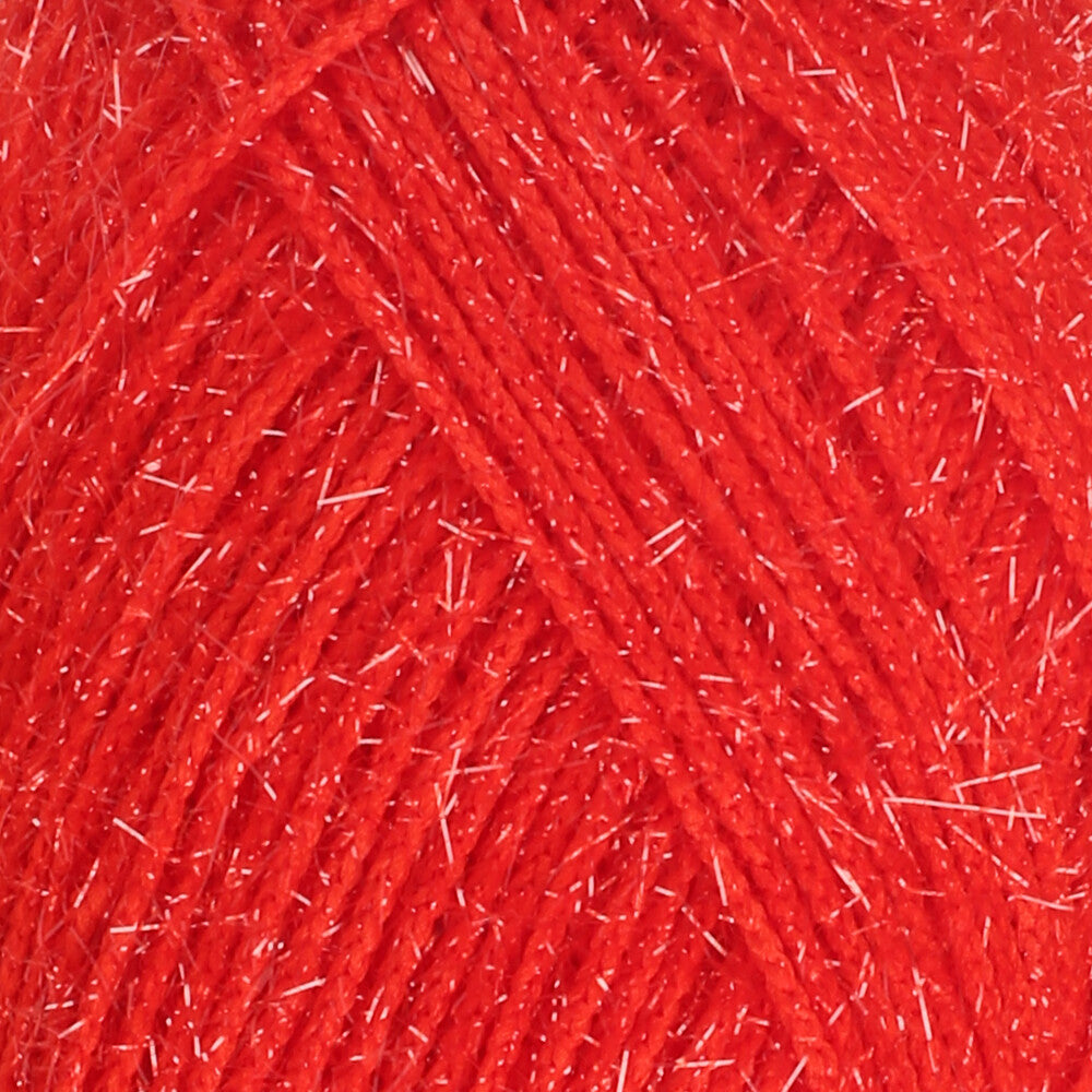 Loren Silver Knitting Yarn, Red - RS0025