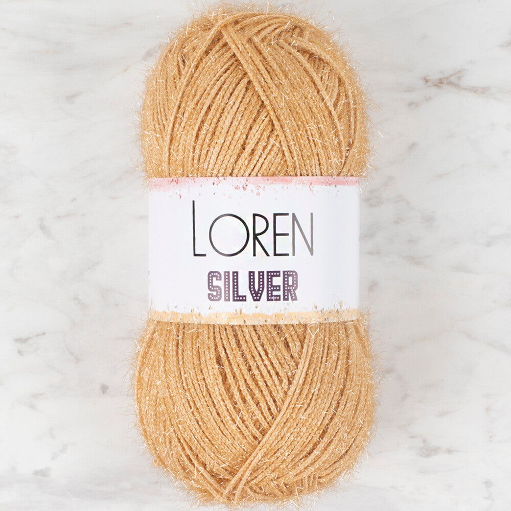 Loren Silver Knitting Yarn, Beige - RS00100