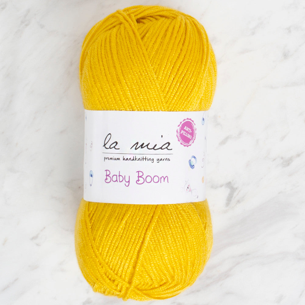 La Mia Baby Boom Yarn, Yellow - 1321