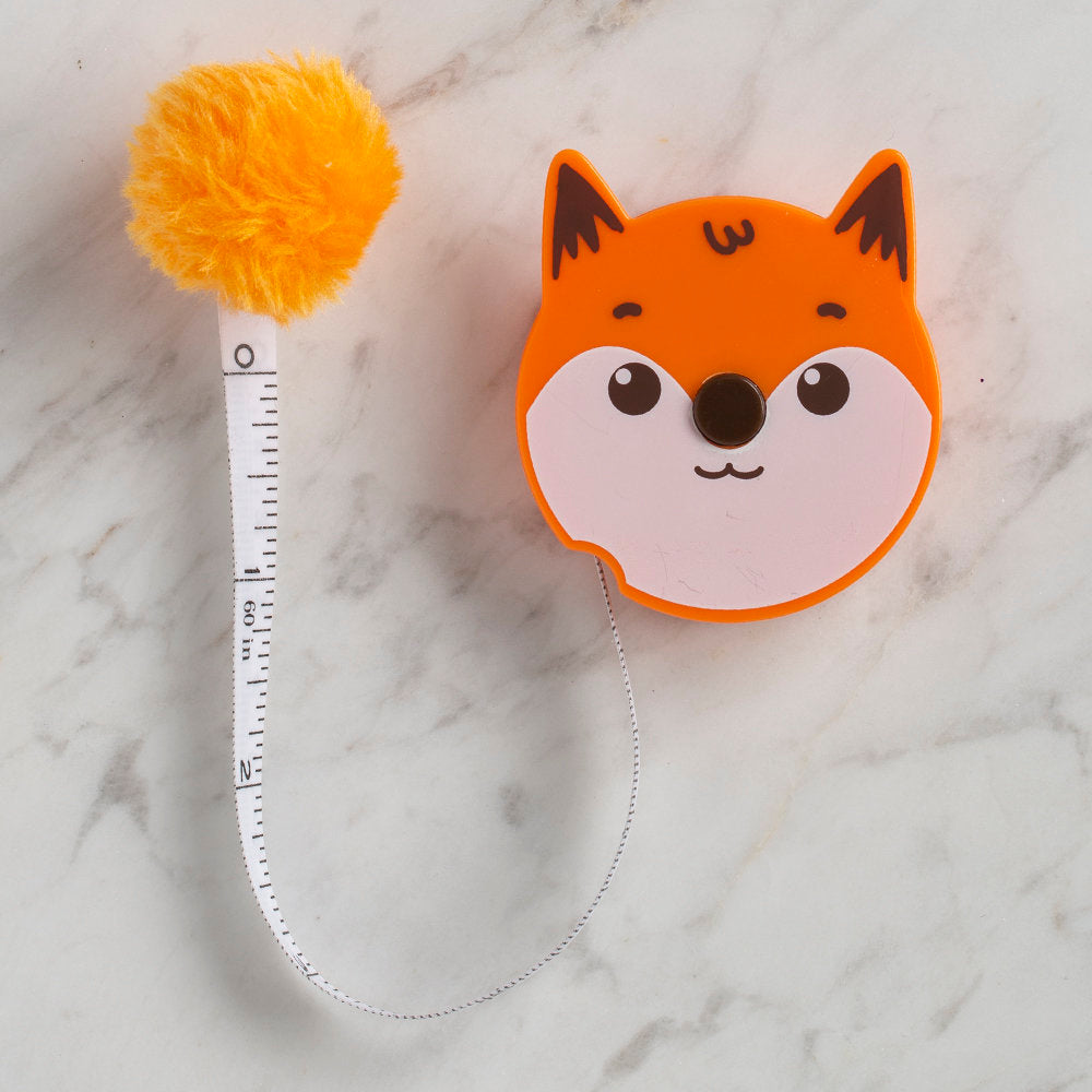 Loren Retractable Soft Tape Measure, Fox with a Tail