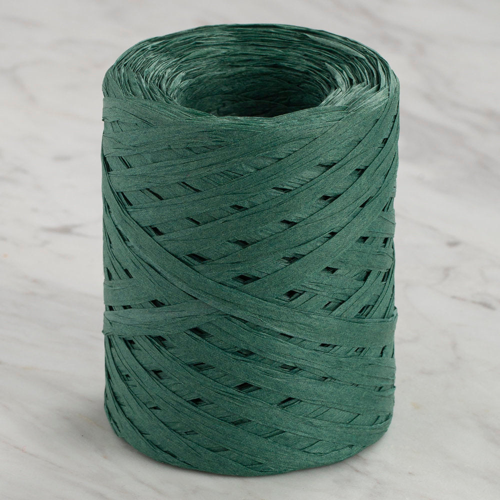 Loren Natural Raffia Paper Yarn, Green - 48