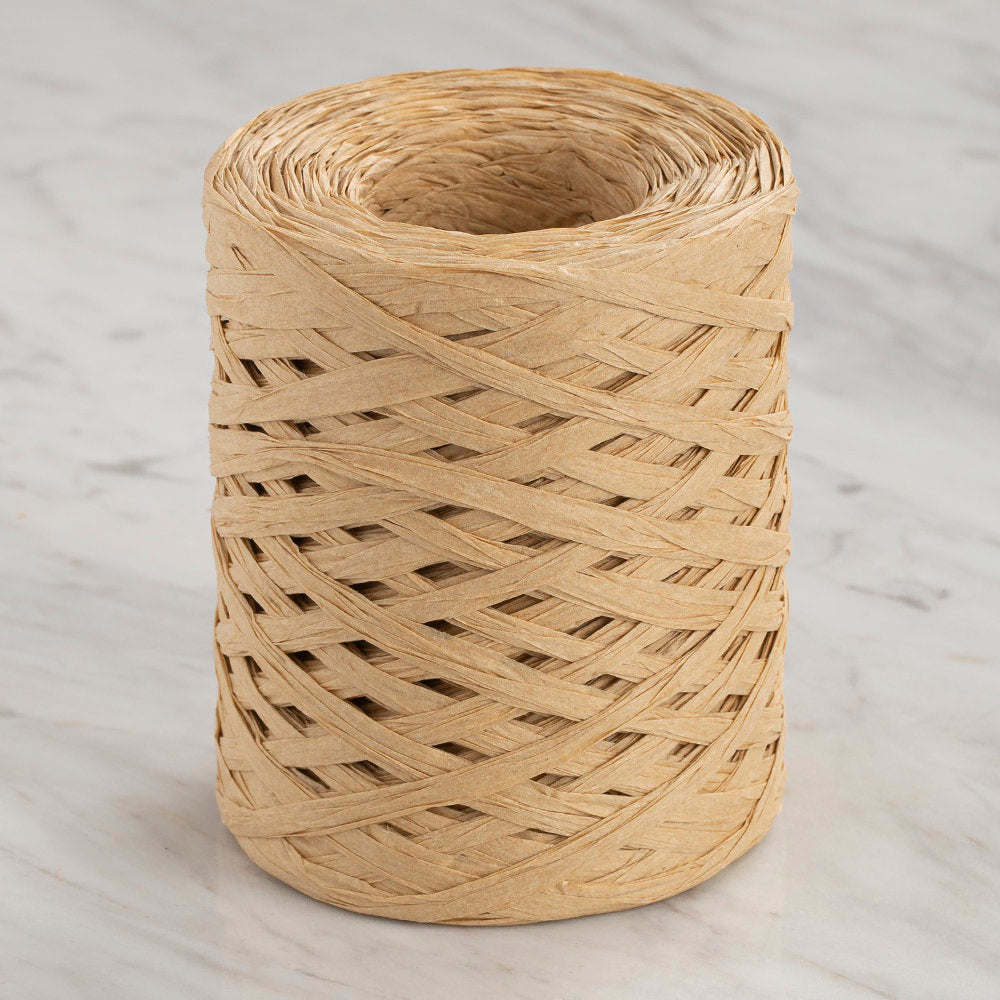 Loren Natural Raffia Paper Yarn, Beige - 69