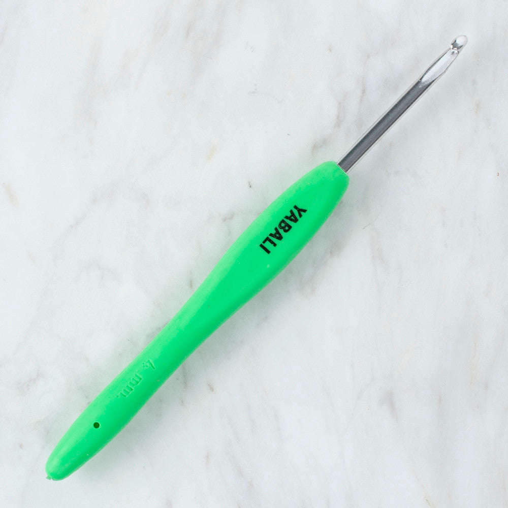 Yabalı 4 mm Soft Handle Crochet Hook, Green - YBL - 323