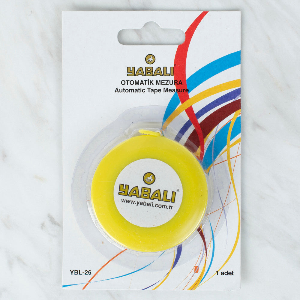 Yabalı Automatic Tape Measure, Yellow - YBL - 26