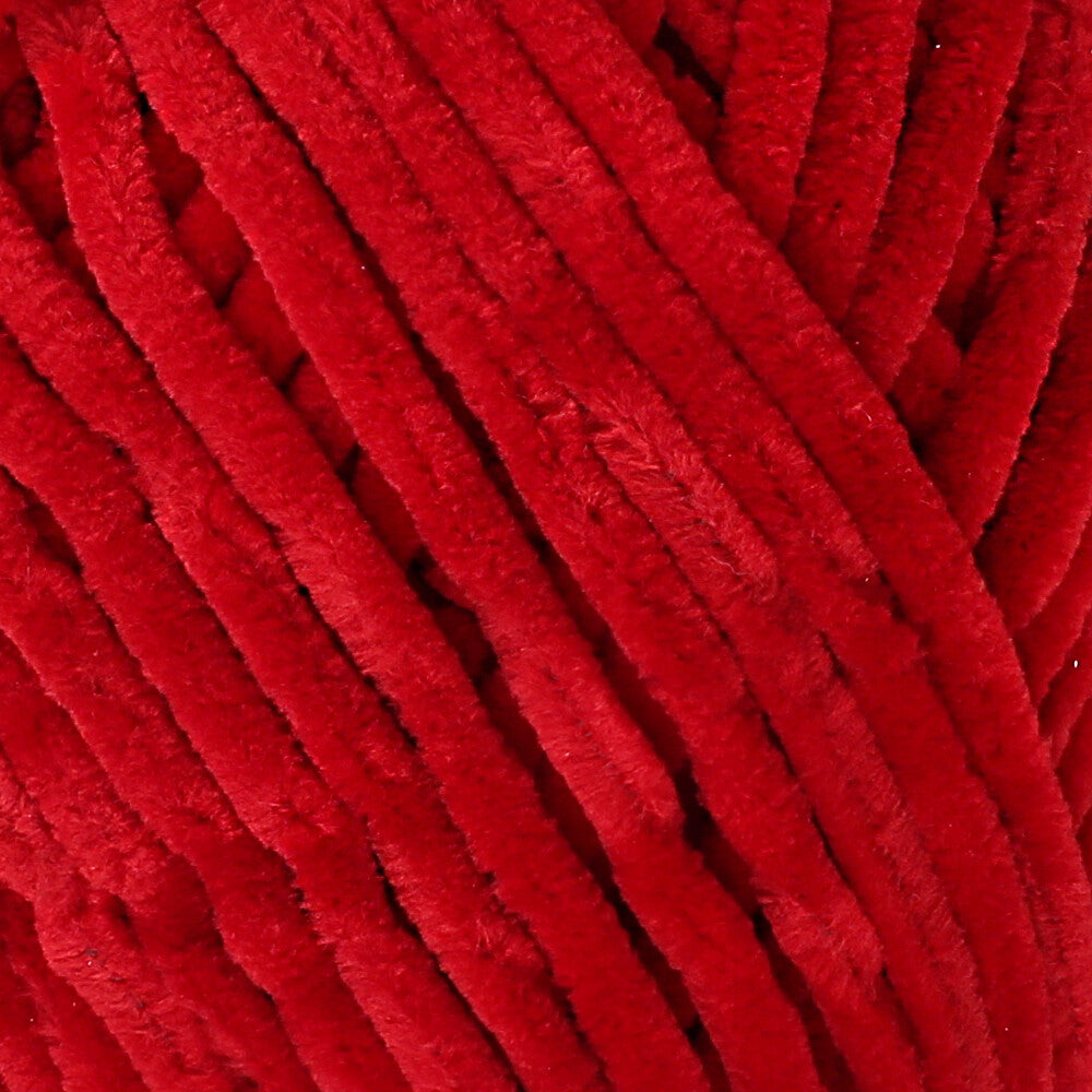 La Mia Mellow Chenille Yarn, Red - 927