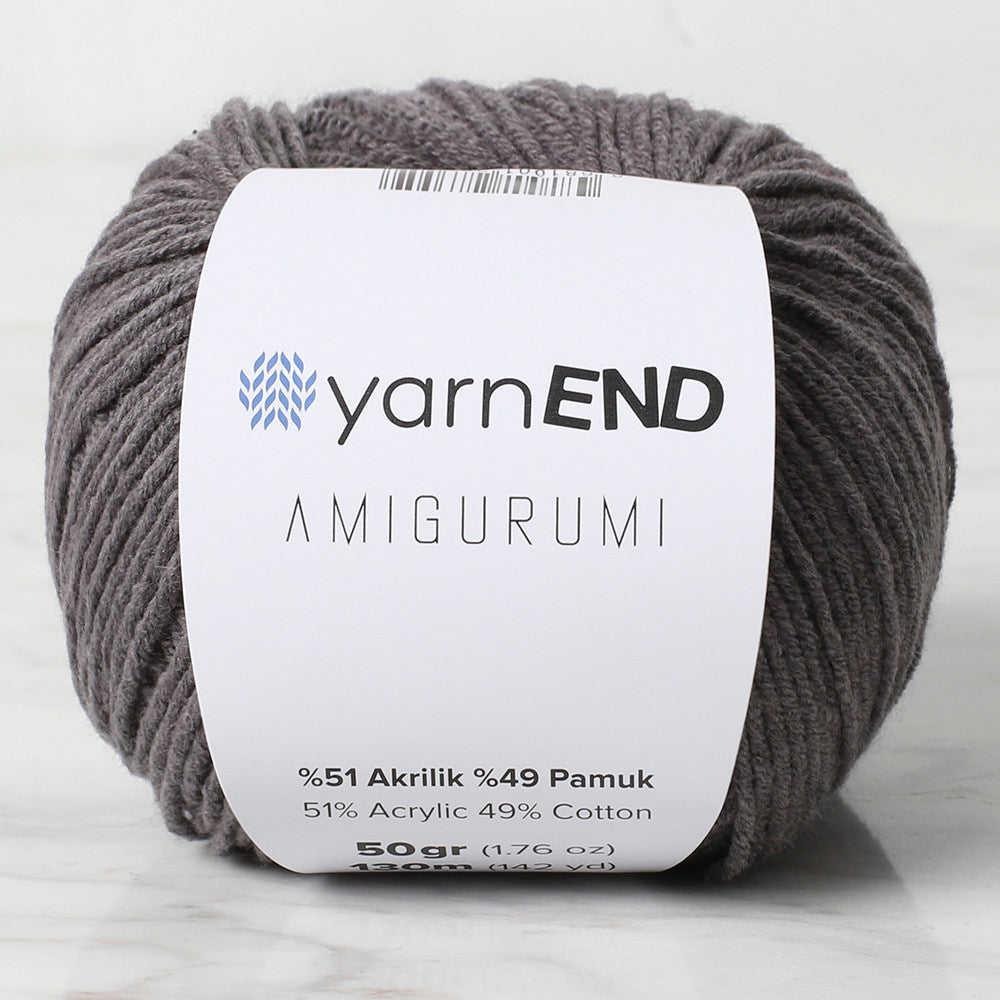 YarnEND Amigurumi Knitting Yarn, Dark Grey - 065