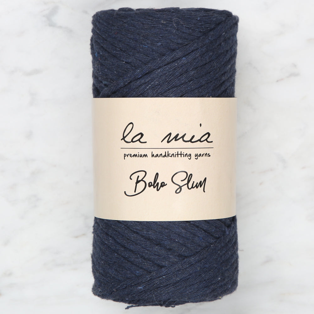 La Mia Boho Slim Yarn, Navy - L023