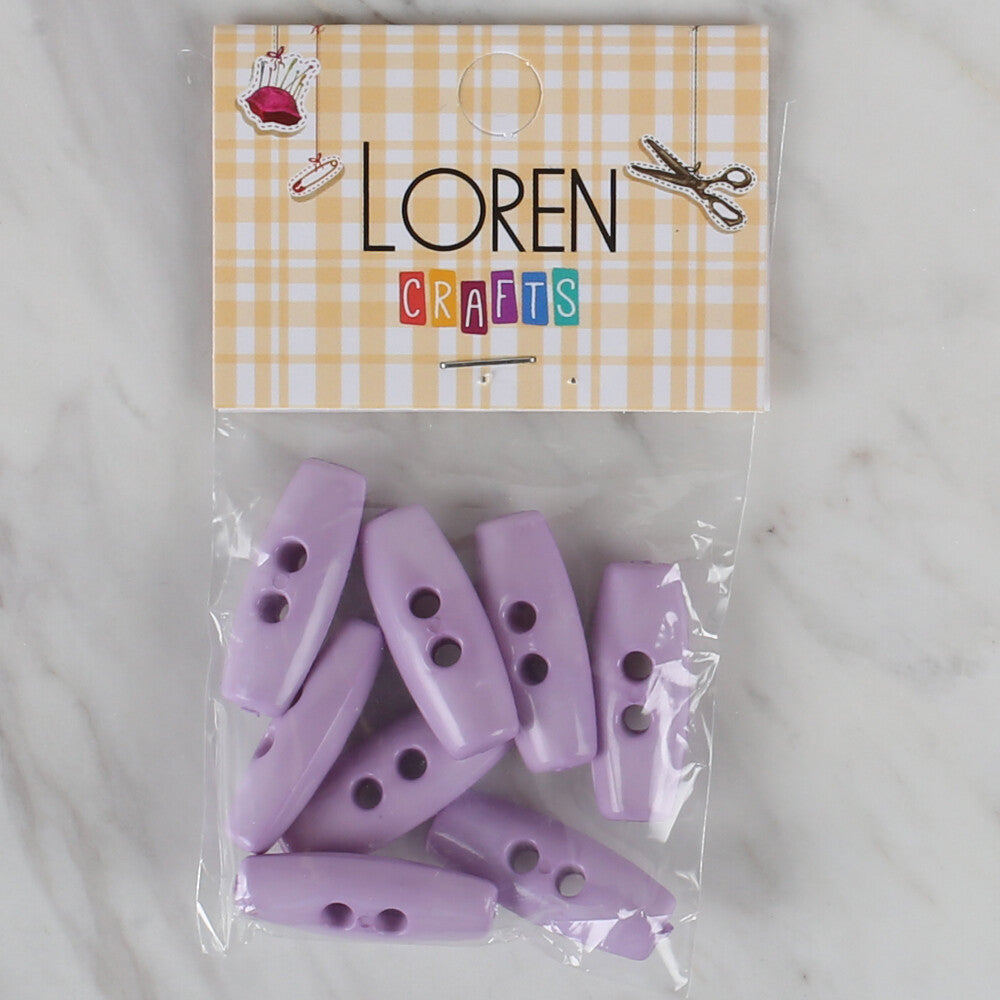 Loren Crafts 8 Pack Shepherd Button, Lilac - 60