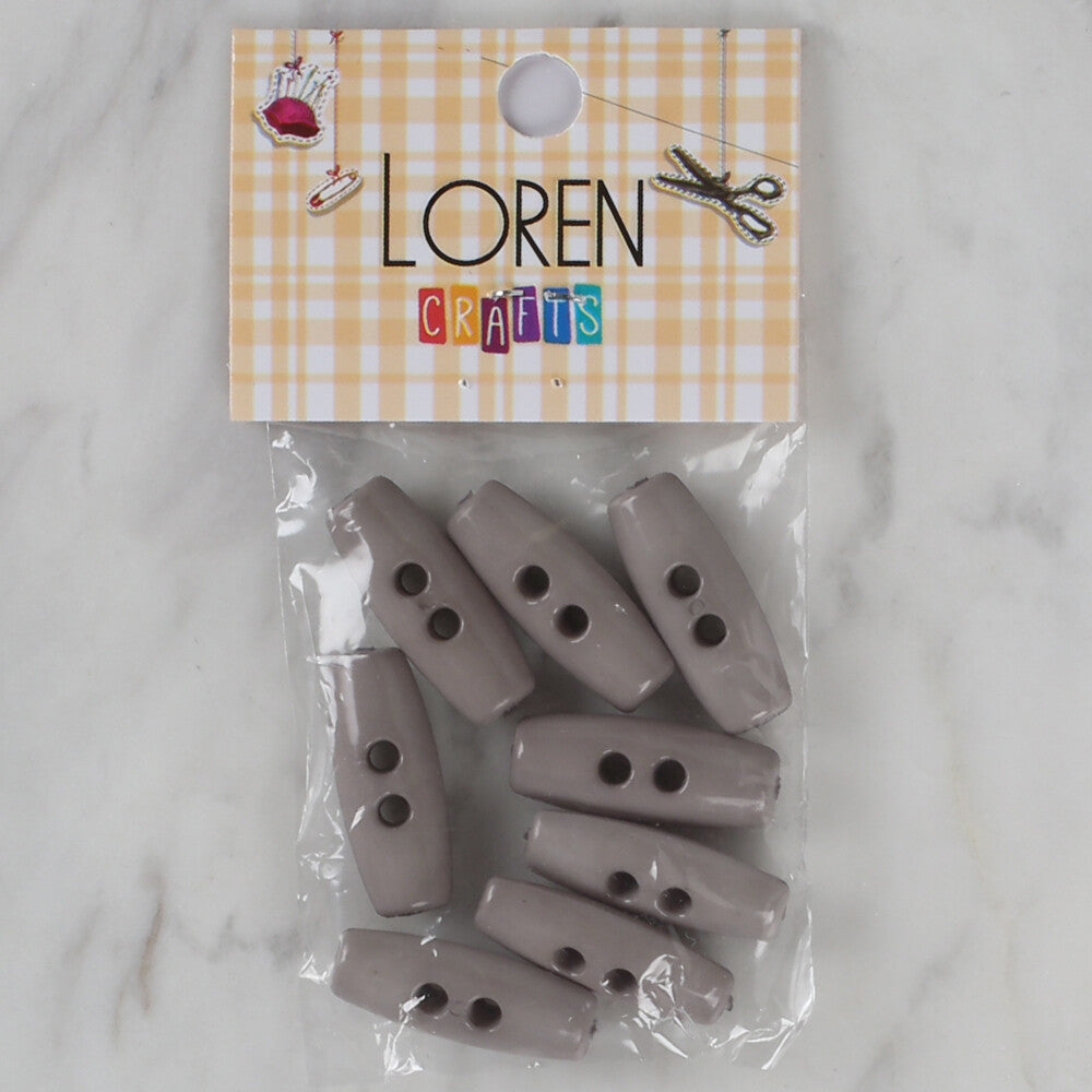 Loren Crafts 8 Pack Shepherd Button, Gray - 61