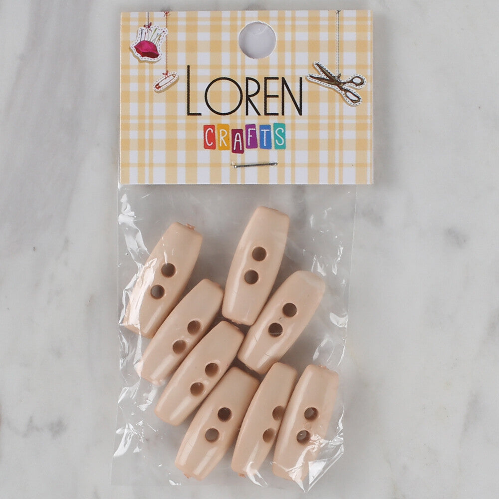 Loren Crafts 8 Pack Shepherd Button, Powder Pink - 69