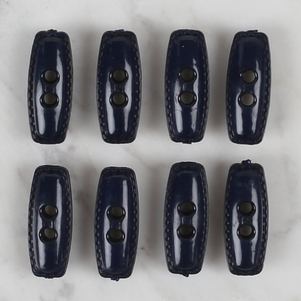 Loren Crafts 8 Pack Shepherd Button, Navy Blue - 95