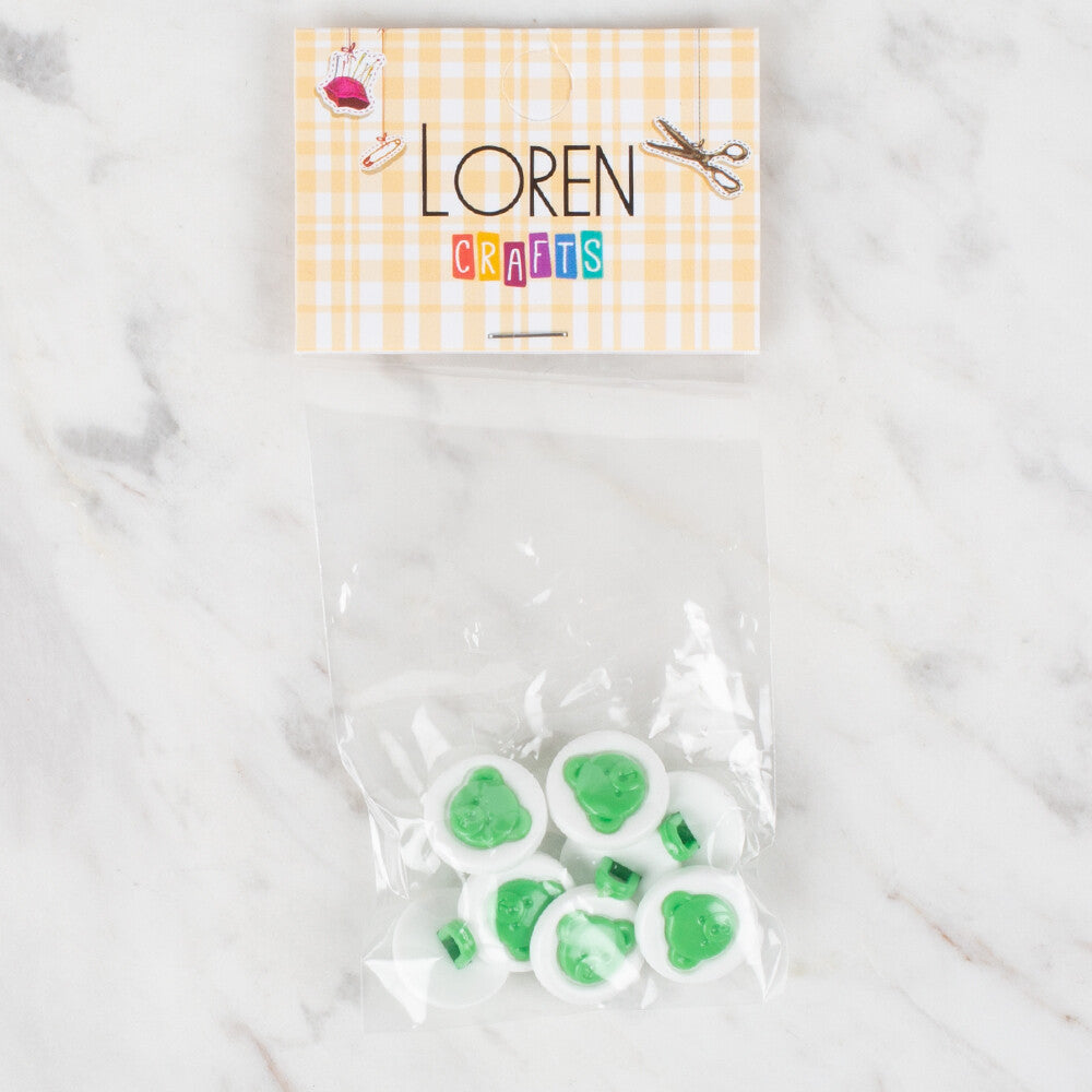 Loren Crafts 8 Pack Button - 627