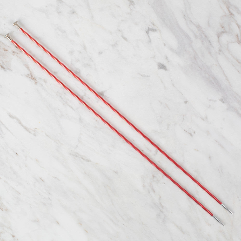 Loren Rythm Knitting Needle, Metal, 3mm, Red