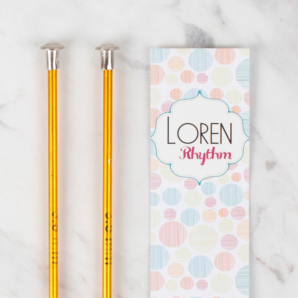 Loren Rythm Knitting Needle, Metal, 3,5mm, Yellow