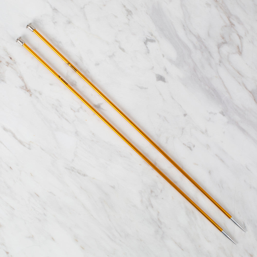 Loren Rythm Knitting Needle, Metal, 4mm, Yellow