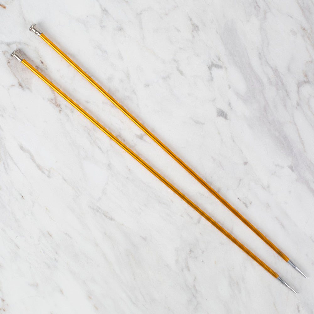 Loren Rythm Knitting Needle, Metal, 4,5mm, Yellow