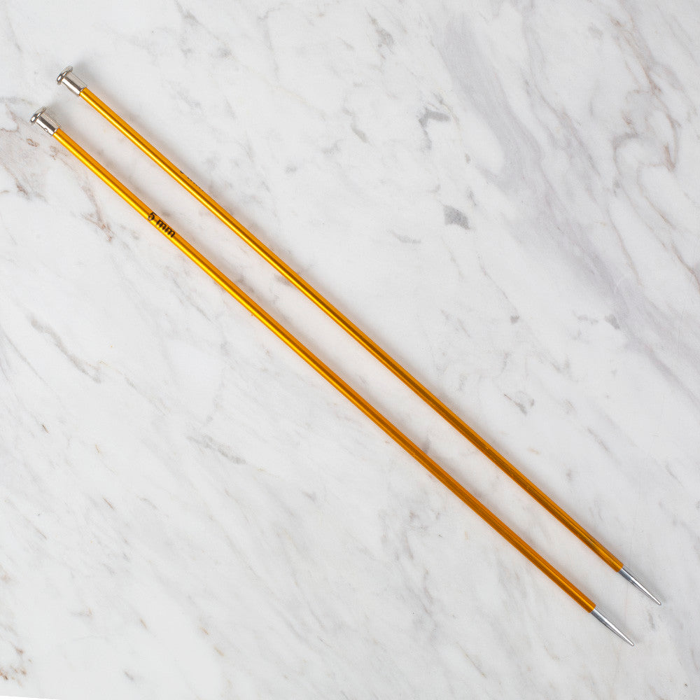 Loren Rythm Knitting Needle, Metal, 5mm, Yellow