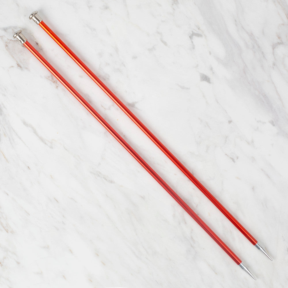 Loren Rythm Knitting Needle, Metal, 6mm, Red