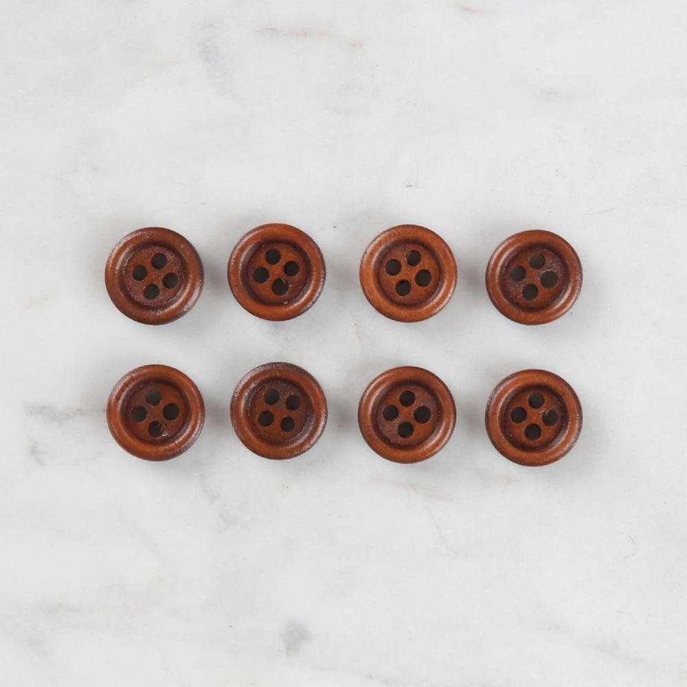 Loren Crafts 8  Pack Wooden Button - 720