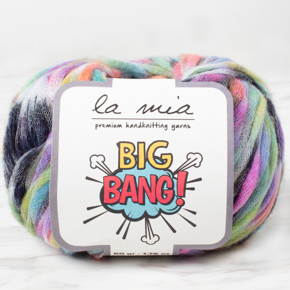 La Mia Big Bang Knitting Yarn, Variegated - LBB02