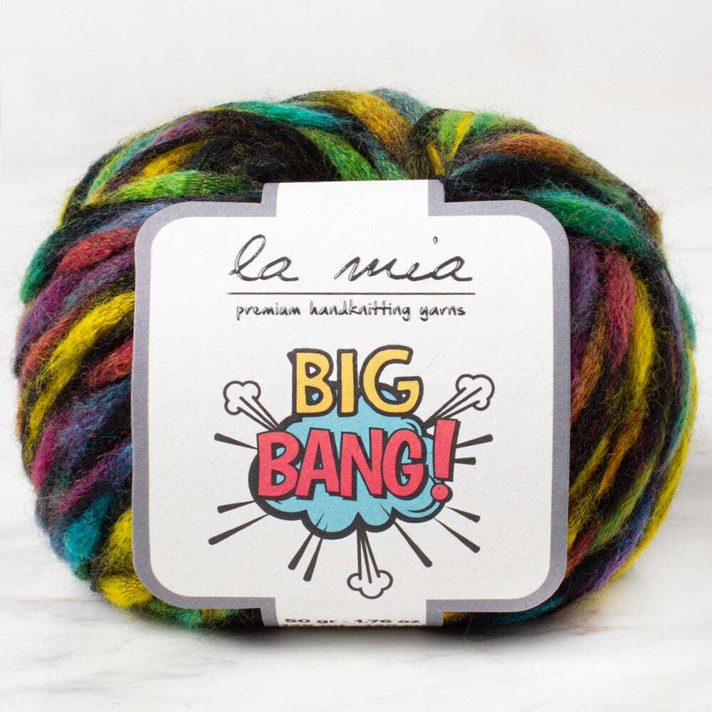 La Mia Big Bang Knitting Yarn, Variegated - LBB07