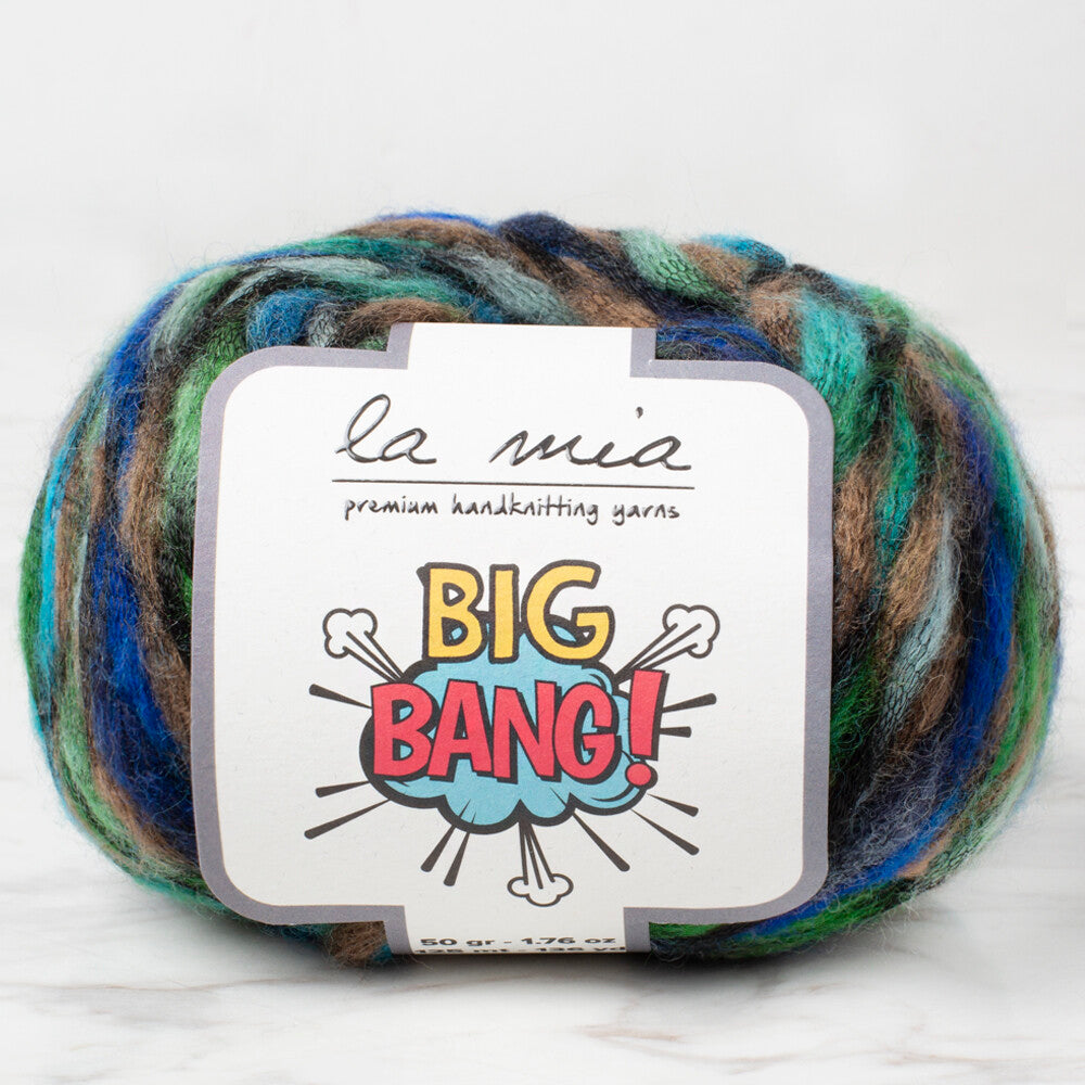 La Mia Big Bang Knitting Yarn, Variegated - LBN15