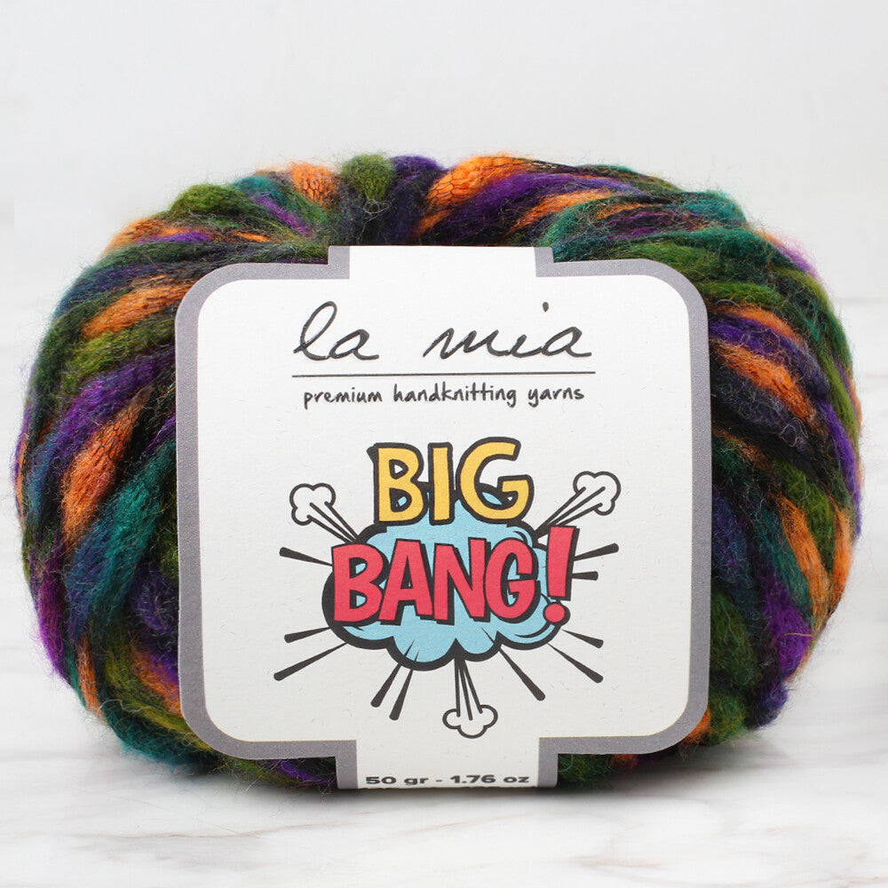 La Mia Big Bang Knitting Yarn, Variegated - LBN18