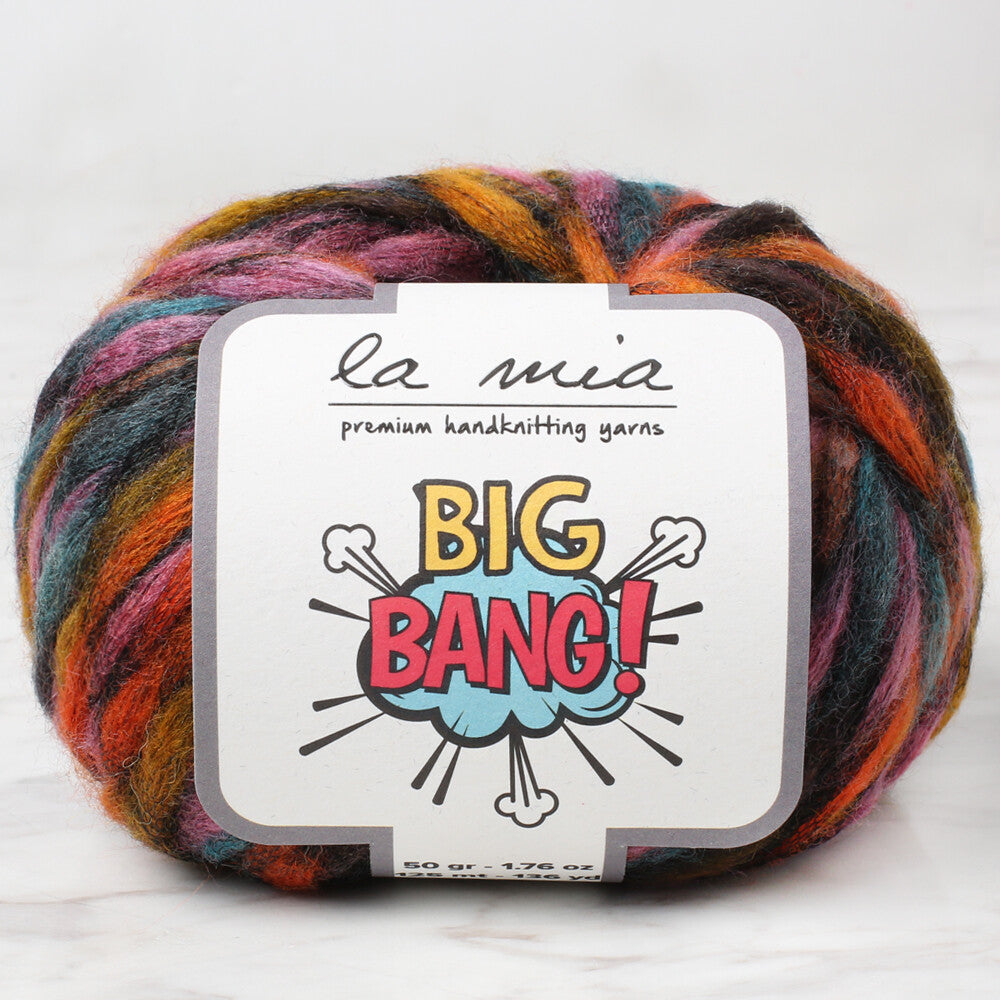 La Mia Big Bang Knitting Yarn, Variegated - LBN19