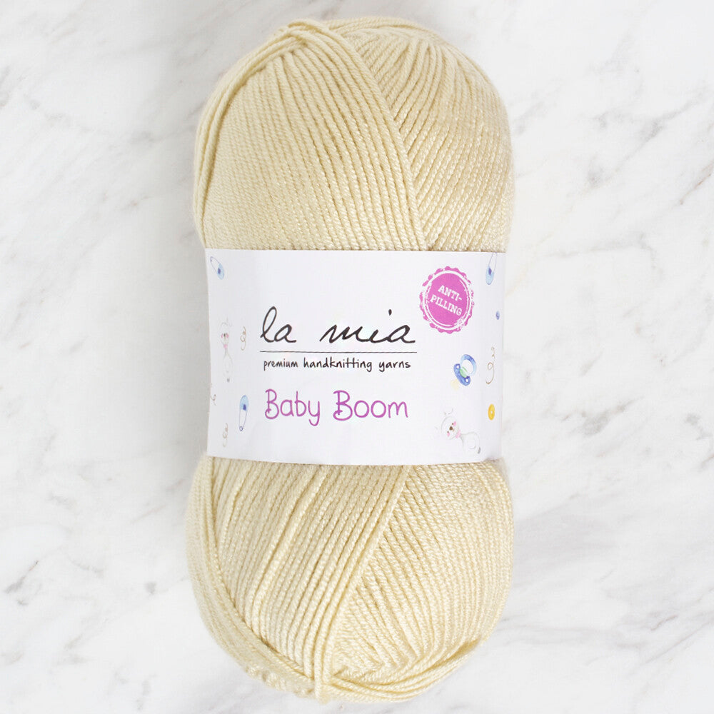 La Mia Baby Boom Knitting Yarn, Yellow - 1422
