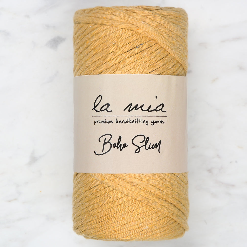 La Mia Boho Slim Yarn, Mustard Yellow - L133