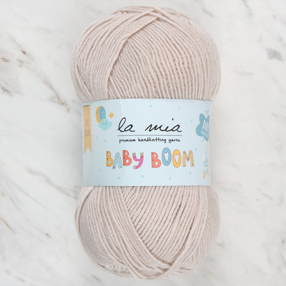 La Mia Baby Boom Knitting Yarn, Beige - 310