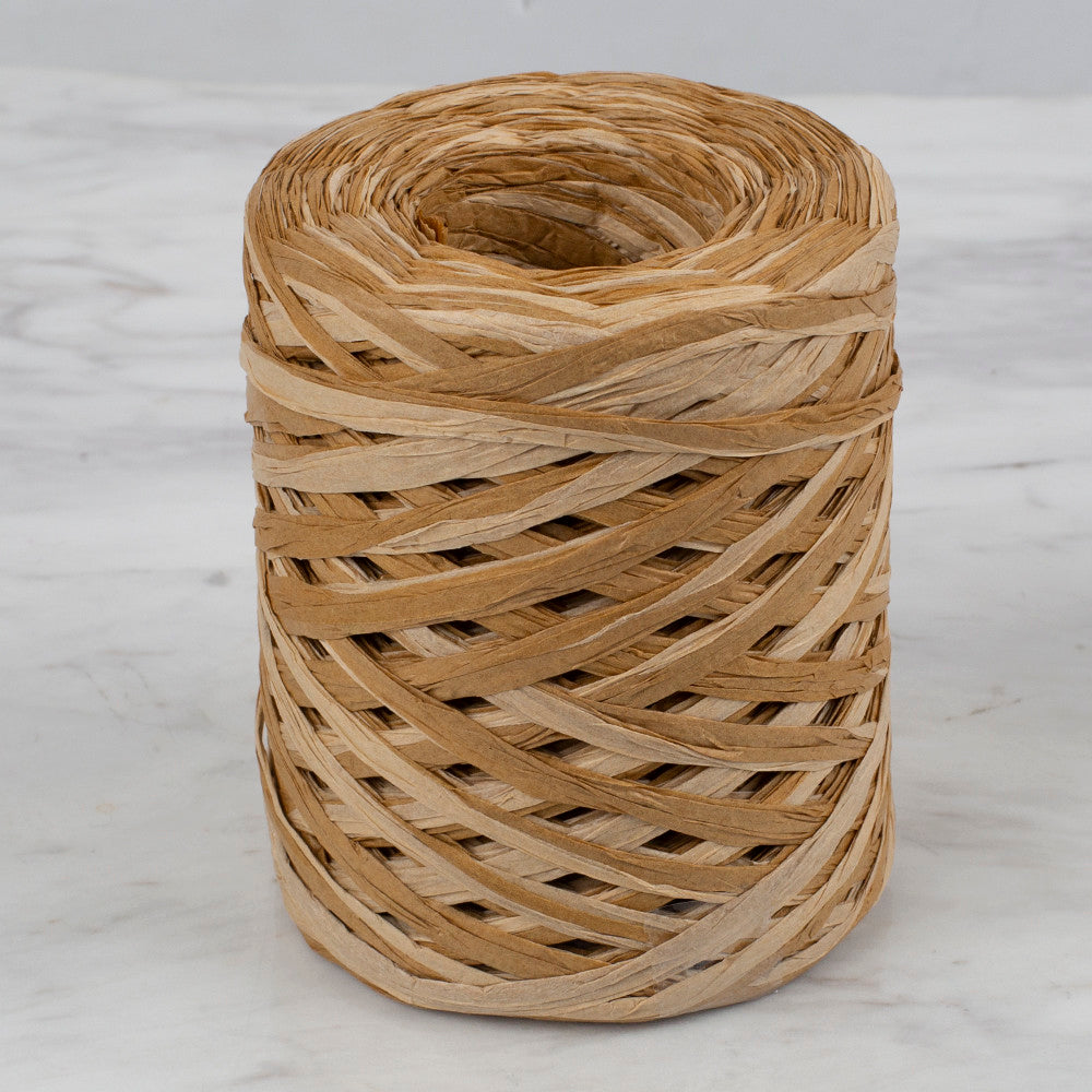 Loren Natural Raffia Paper Yarn, Variegated, 50 gr